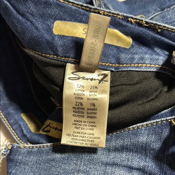 Seven7 Blue Skinny Jeans with Modern Stretch - Picture 12 of 14